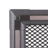 Kratka kominkowa wentylacyjna EXCLUSIVE 16x16cm grafit / inox